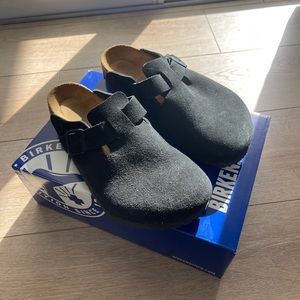 Birkenstock Boston Soft Footbed - Black
